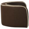 vidaXL Foldable Dog Sofa Brown 76x71x30 cm Linen Washable Cushion