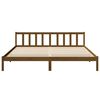 vidaXL Bed Frame without Mattress Honey Brown Solid Wood 200x200 cm
