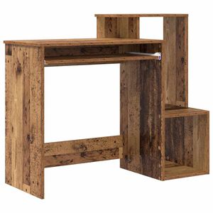 vidaXL Desk Old Wood 106 x 41 x 88.5 cm Engineered Wood