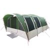 vidaXL Family Tent Tunnel 8-Person Green Waterproof