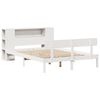 vidaXL Bookcase Bed without Mattress White 150x200 cm King Size Solid Wood Pine