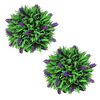 vidaXL Artificial Plant | Set of 2 | Mixed green with purple accents