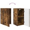 vidaXL TV Cabinet Set Wall-mounted 2 pcs Smoked Oak Engineered Wood
