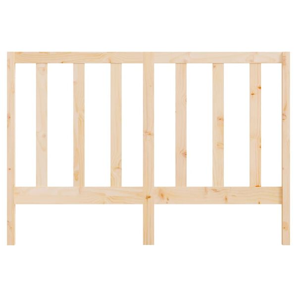 vidaXL Bed Headboard 141x4x100 cm Solid Wood Pine