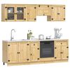 vidaXL Cabinet with Drawer SKI 8 pcs Honey Brown Solid Pine Wood