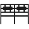 vidaXL Bed Headboard Black 185.5x4x100 cm Solid Wood Pine