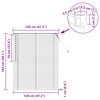 vidaXL Venetian Blind Manual Adjustable White 150 x 120 cm PVC