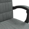 vidaXL Reclining Office Chair Dark Grey Fabric