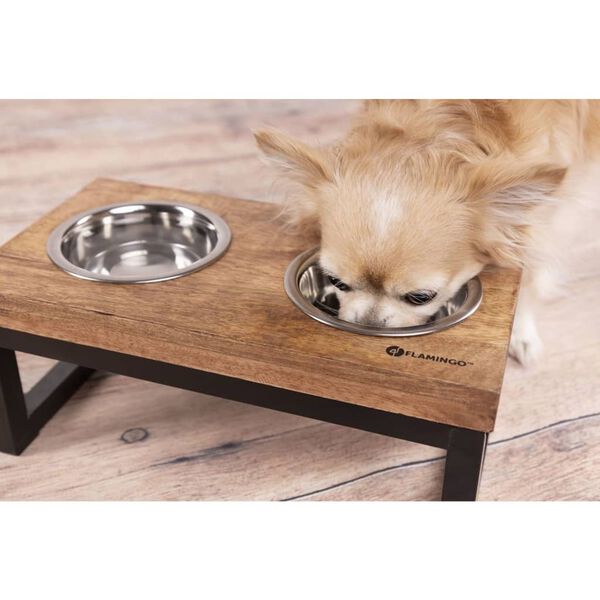 FLAMINGO Pet Twin Feeder Set with Stand Tommy 2x800 ml