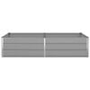 vidaXL Planter Light Grey 195 x 100 x 45 cm Galvanised Steel