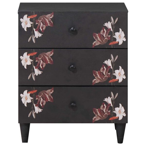 vidaXL Bedside Table Multicolour 50 x 33 x 60 cm Solid Mango Wood