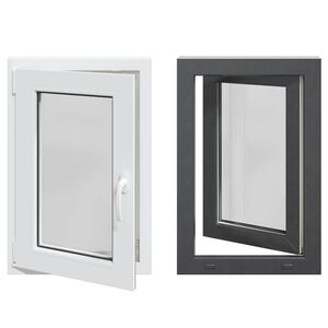 vidaXL Basement Window Internal Colour White RISOR 50 x 75 cm