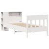 vidaXL Bookcase Bed without Mattress White 90x200cm Solid Wood Pine