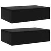 vidaXL Garden Furniture Cover | Set of 2 | Black | Polyethylene, Aluminium