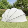 vidaXL Pool Dome Folding Manual Grey and Orange 430 x 430 x 210 cm