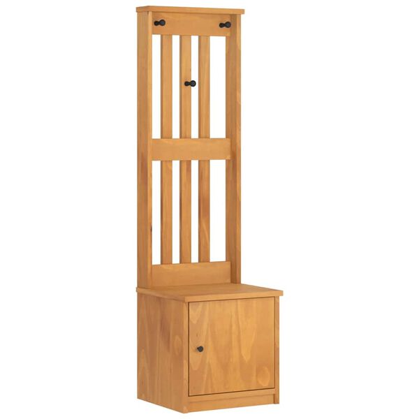 vidaXL Hall Tree SANDNES 45x40x159.5 cm Solid Wood Pine
