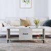 vidaXL Coffee Table Concrete Grey 102x50x40 cm Engineered Wood