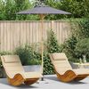 vidaXL Garden Parasol Dark Grey &Oslash; 180 x 230 cm Bamboo