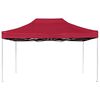 vidaXL Professional Folding Party Tent Aluminium 4.5x3 m Wine Red