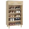 vidaXL Shoe Cabinet Sonoma Oak 60x35x105 cm Engineered Wood