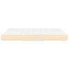 vidaXL Pocket Spring Bed Mattress Medium Cream 140x190x20 cm Fabric
