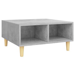 vidaXL Coffee Table Concrete Grey 60x60x30 cm Engineered Wood