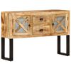 vidaXL Sideboard 110x30x74 cm Rough Mango Wood