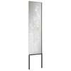 vidaXL Garden Privacy Screen Silver 32 x 140 cm Galvanised steel