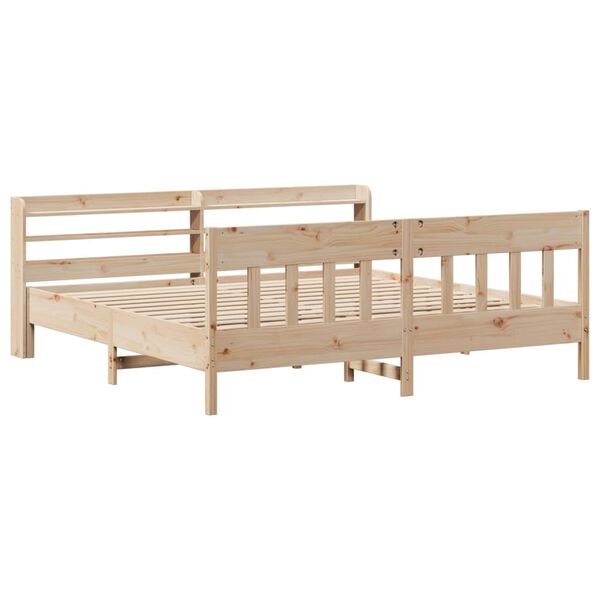 vidaXL Bed Frame without Mattress 200x200 cm Solid Wood Pine