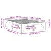 vidaXL Bed Frame Brown 140 x 200 cm Solid Pine Wood
