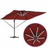 vidaXL Parasol Terracotta 286 x 285 x 270 cm Aluminium