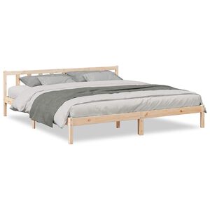 vidaXL Extra Long Bed Frame without Mattress 200x210 cm Solid Wood Pine