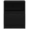 vidaXL Bedside Cabinet Black oak 40 x 40 x 50 cm Engineered wood
