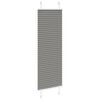 vidaXL Pleated Blind Anthracite 45x100 cm Fabric Width 44.4 cm Polyester