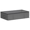 vidaXL Storage Box with Transparent Top Window Anthracite