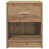 vidaXL Bedside Cabinets 2 pcs with Drawer Artisan Oak 40x34x50 cm