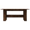 vidaXL Dining Table Smoked Oak 180x90x76 cm Engineered Wood