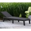 Keter Sunlounger with Cushion Mallorca Jute Texture Anthracite