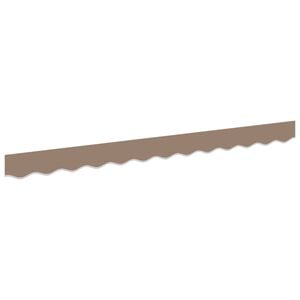 vidaXL Awning Valance Replacement Taupe 236 x 20 cm Polyester
