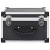 vidaXL CD Case for 40 CDs Aluminium ABS Black
