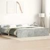 vidaXL Bed Frame without Mattress Concrete Grey 180x200 cm