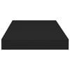 vidaXL Floating Wall Shelves 2 pcs Black 50x23x3.8 cm MDF