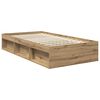 vidaXL Bed Frame Artisian Oak 100 x 200 cm Engineered wood