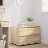 vidaXL Storage Cabinet Sonoma Oak 80 x 48 x 57 cm Engineered Wood
