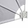 vidaXL Collapsible Balcony Side Awning Grey 210x210 cm