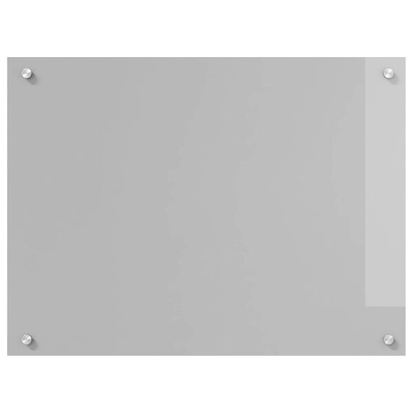 vidaXL Kitchen Backsplash Light grey 80 x 60 x 0.6 cm Tempered Glass