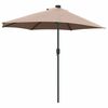 vidaXL Garden Parasol Taupe 294 x 150 x 223 cm Fabric