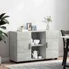 vidaXL Sideboard Concrete Grey 88.5 x 30.5 x 55.5 cm Engineered Wood