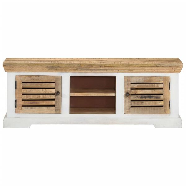 vidaXL TV Cabinet 110x30x40 cm Solid Wood Mango