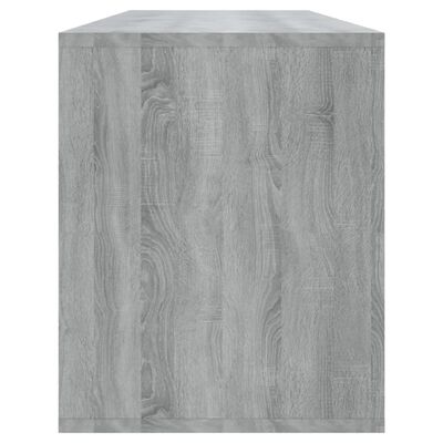 vidaXL TV Cabinet Grey Sonoma 130x35x50 cm Engineered Wood
